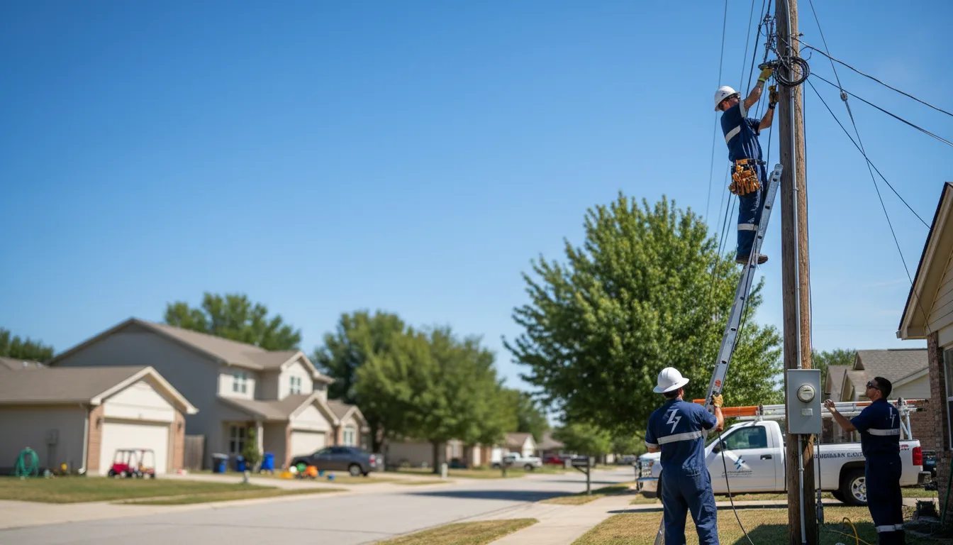 Residential electrician providing installation services in Amherstdale, WV